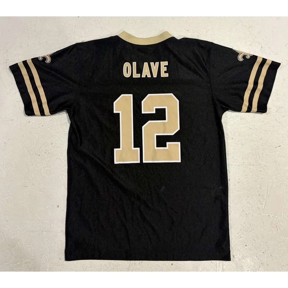 New Orleans Saints Jersey Youth XL Black Olave 12 Football‎ NFL Athletic Boys